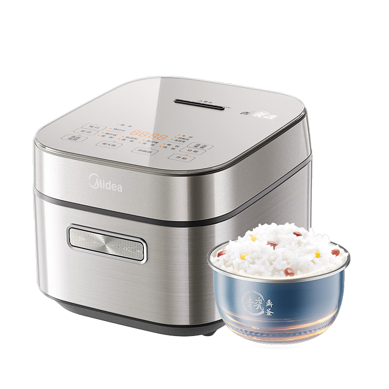 美的IH加热一级能效电饭煲电饭锅1-2-3人用 陶瓷内胆家用智能定时迷你电饭煲3升快速饭柴火饭电煮饭煲 【一级能效 IH加热】25年新品 3L