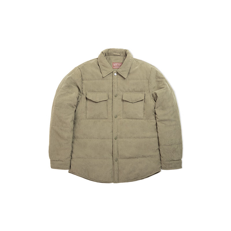 马登 MADEN工装 美式休闲双面桃皮绒棉衣亲肤保暖加厚棉袄短外套男秋冬 军绿色 S