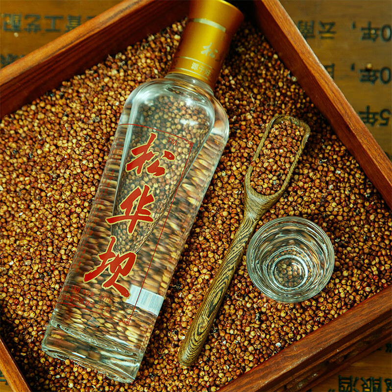 三迤50度三粮酒小曲清香型酒400ml 高粱大麦包谷固态纯粮酿造白酒 50%vol 400mL 4瓶 【好友相聚】松华坝清香型白酒(推荐)