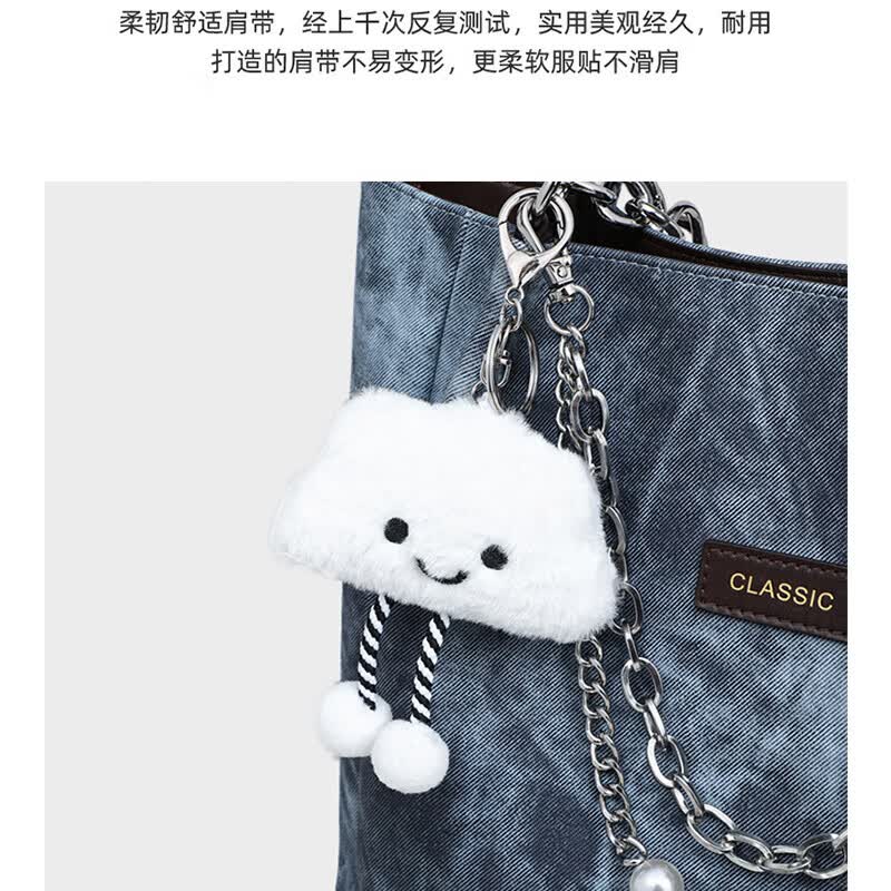纪诗哲（GIEVSZHE）包包女包单肩包女士托特包情人节生日送女友老婆圣诞礼物 蓝色【2026年热销款式 送礼精选】