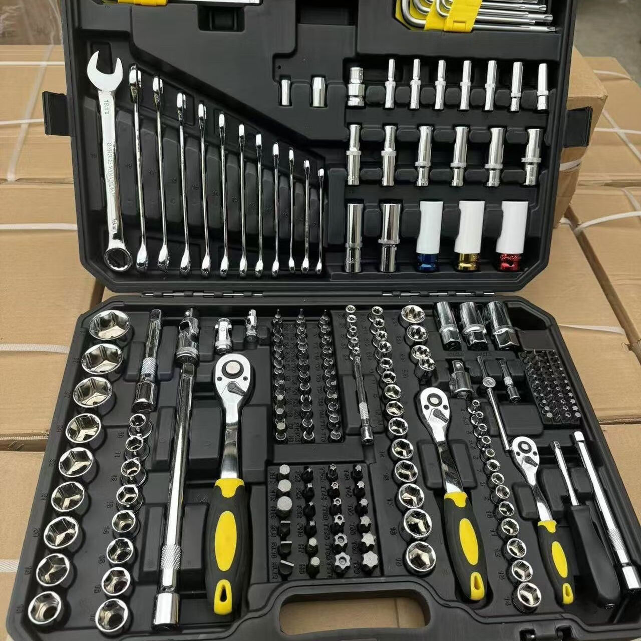 件套扳手汽车维修维修组套装组合工具汽 22272齿汽修工业级用坏换新