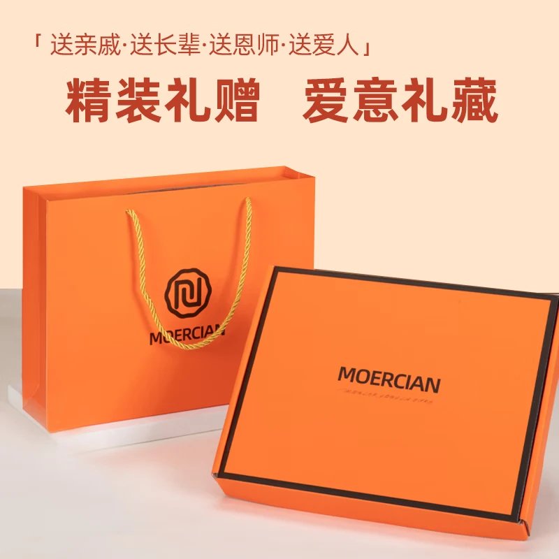 牧尔西 （MOERCIAN）羊毛围巾女生轻奢小披肩冬季保暖女士围脖保暖妈妈生日礼物送长辈 驼色/米驼