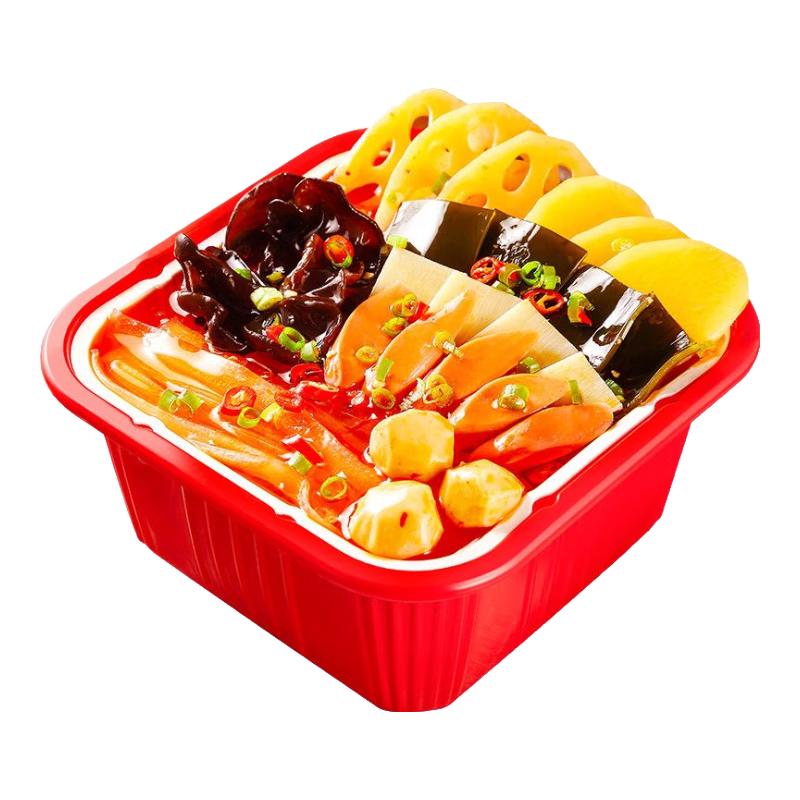 【大牌平替】重庆自热火锅懒人速食麻辣牛肉大方盒网红自煮小火锅 香脆蔬菜自热火锅360g*1盒