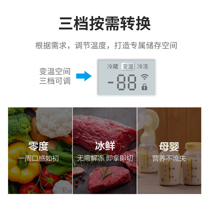 创维鲜净系列425升法式四门灰色玻璃面板冰箱 60cm平嵌 -32度深冷速冻 BCD-425WMQGPS琉璃白