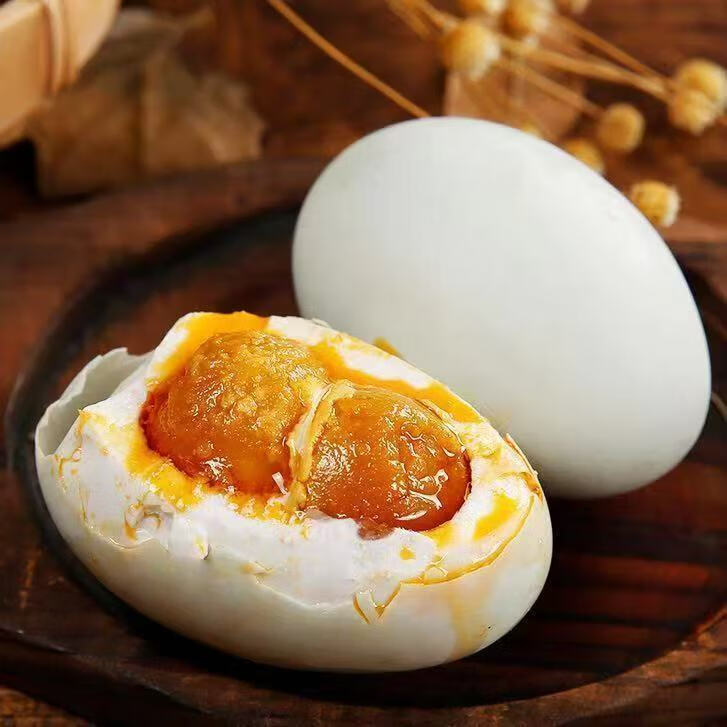 【新品上市】沂蒙山土特产双黄咸鹅蛋土鹅蛋农家双黄蛋开袋即食 红泥腌制双黄咸土鹅蛋20枚装【熟制】单枚100克左右