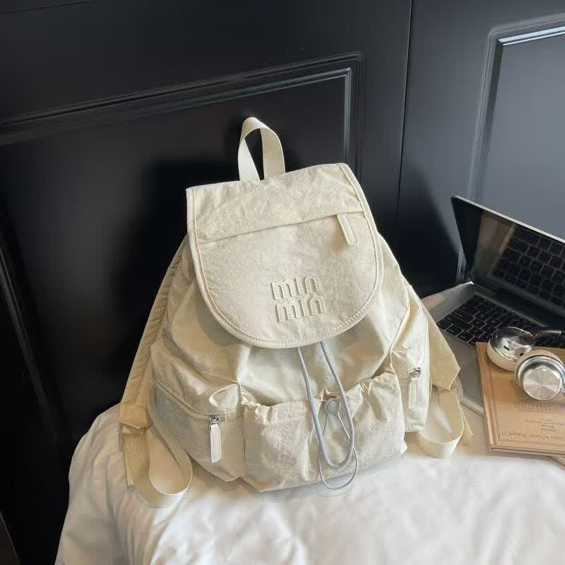 DRYWORLD旅行背包女通用轻便户外出行登山包2025秋女神节潮双肩包 白色