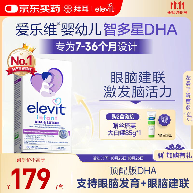 Elevit����ά�Ƕ���dhaӤ�׶����ͽ��� 30��/��