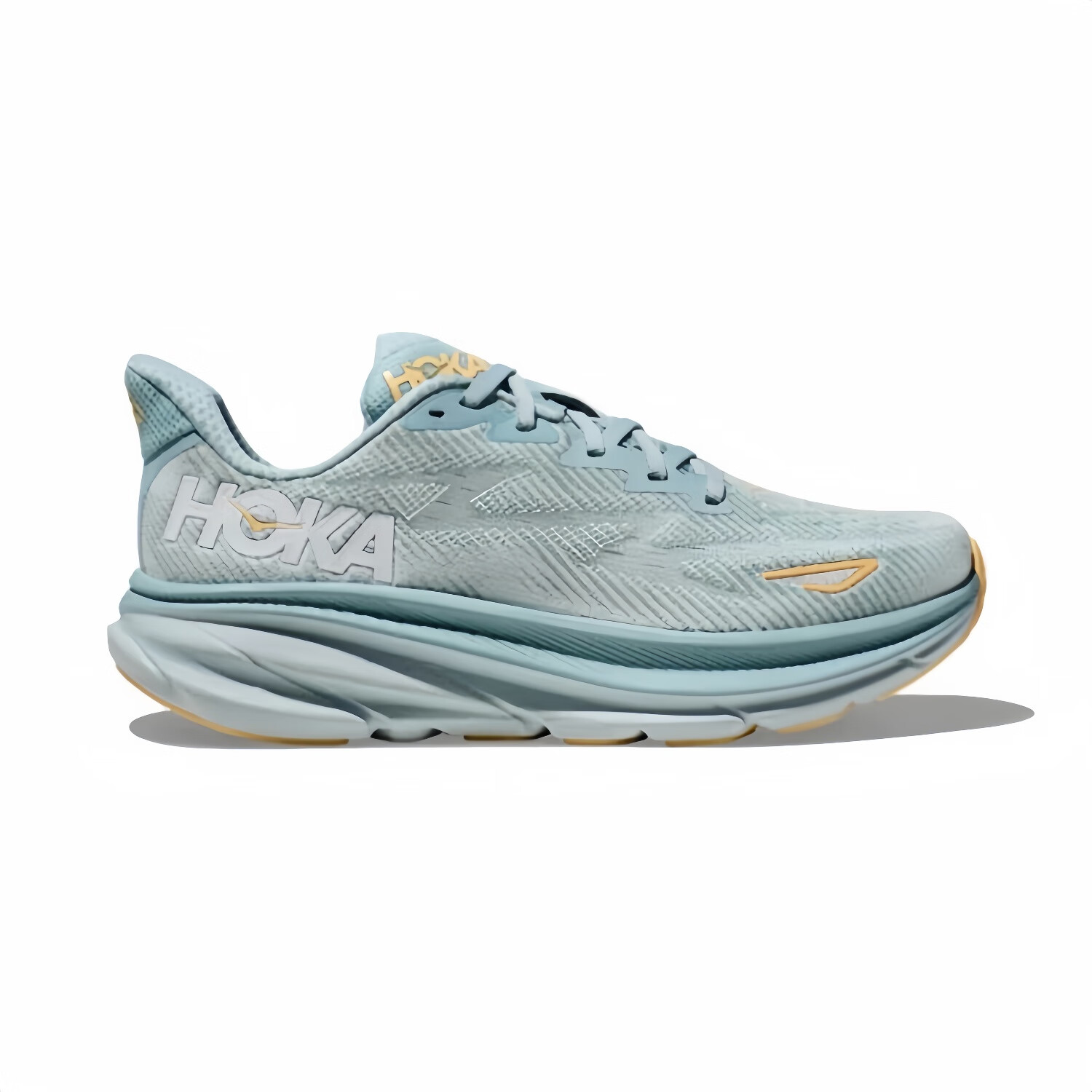 HOKA HOKA FOOT男女款克利夫顿9休闲运动鞋 Clifton9 轻量缓震跑步鞋 云雾蓝/冰流蓝 36