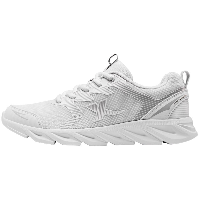 特步运动鞋跑鞋冬季网面透气轻便跑步鞋女鞋休闲鞋子白色