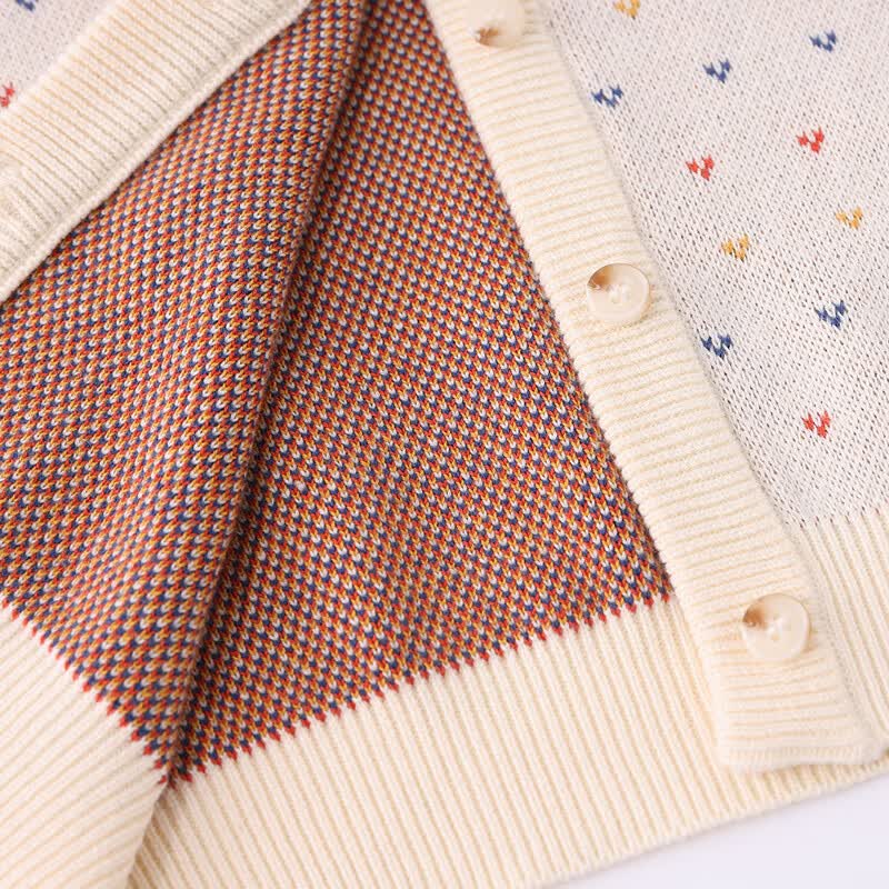 丽婴房【商场同款】丽婴房儿童毛衣男女童针织衫帅气休闲上衣2025新款 咖啡色 90 cm