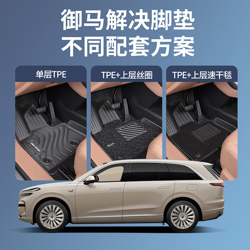 御马TPE汽车脚垫适用蔚来乐道L60乐道L90全包围用品配件 单层丨TPE脚垫 乐道L60【24款】