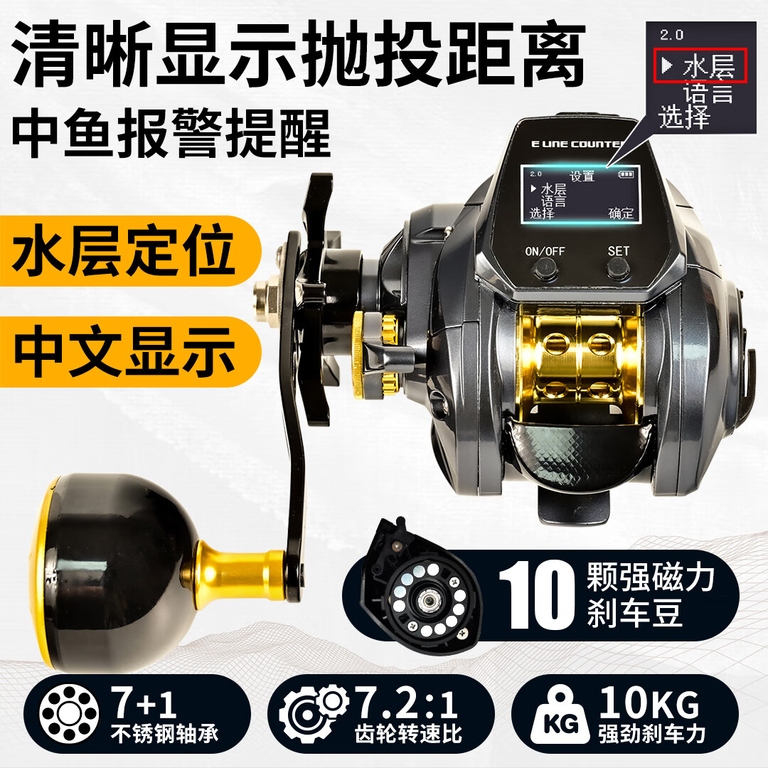 少女前线 girls frontline德岛同款数显水滴轮路亚带卸力大屏背光