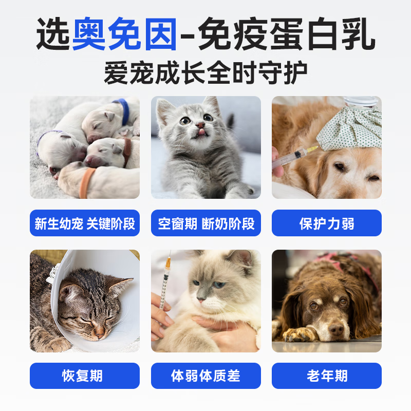 奥维他Allvita猫咪乳铁蛋白奥免因免疫蛋白乳幼猫猫鼻支牛初乳顺丰包邮