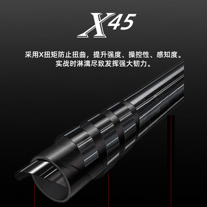 达瓦岵珑日本进口碳素钓鱼竿手竿超轻超硬19调十大台钓竿轻量鲢鳙大物竿 8.1m 【超硬6H19调】+礼包+原装竿稍