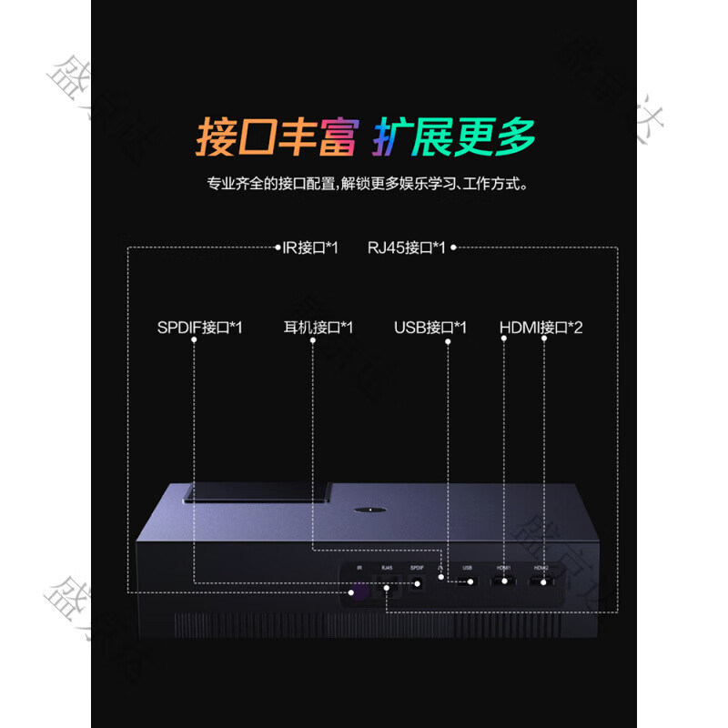 腾讯极光投影腾讯极光D2Pro家用智能L2投影仪高亮景智能校准年会奖品年货礼品J2酒店可 1_腾讯极光D2PRO+晒单送100寸高清幕+落地 标配
