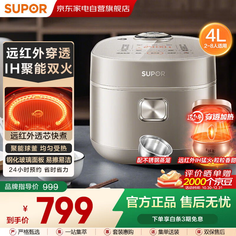 ղSUPOR緹4LԶIHͭڵ1450W๦ܼԤԼ緹󷹹2-16SF40HC0809 719.1Ԫ()