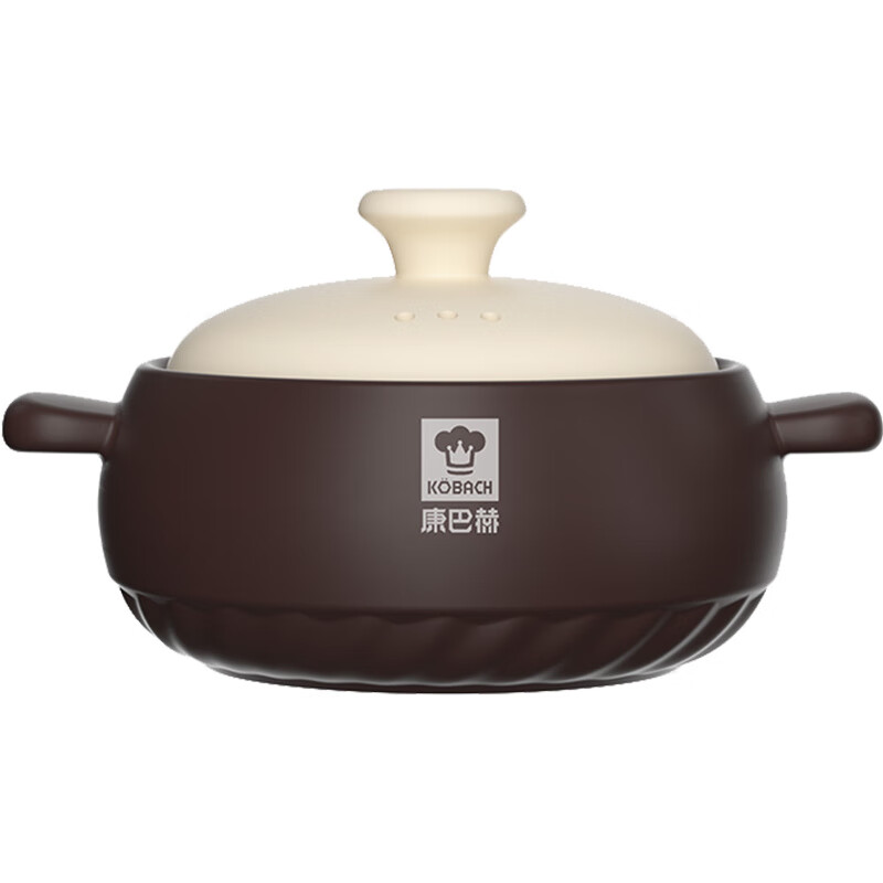 康巴赫（KBH)会员精选康巴赫悦享系列养生陶瓷深汤煲砂锅/有点淘气-TG猪油罐 康巴赫-汤煲【可明火】 2.5L