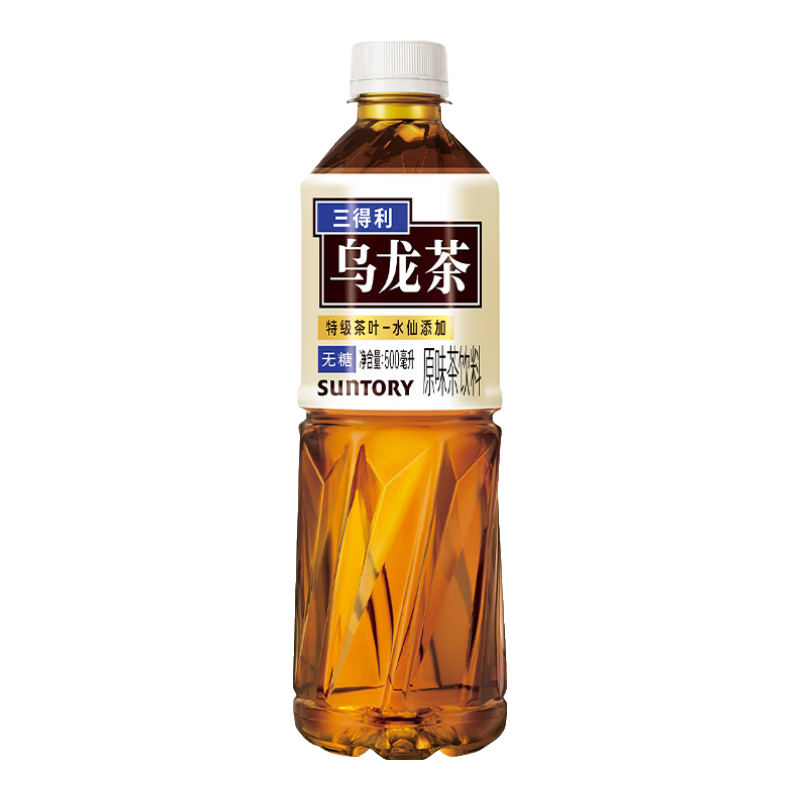 三得利（Suntory）三得利乌龙茶饮料多口味茉莉清香茶饮1箱装 无糖乌龙茶*15瓶