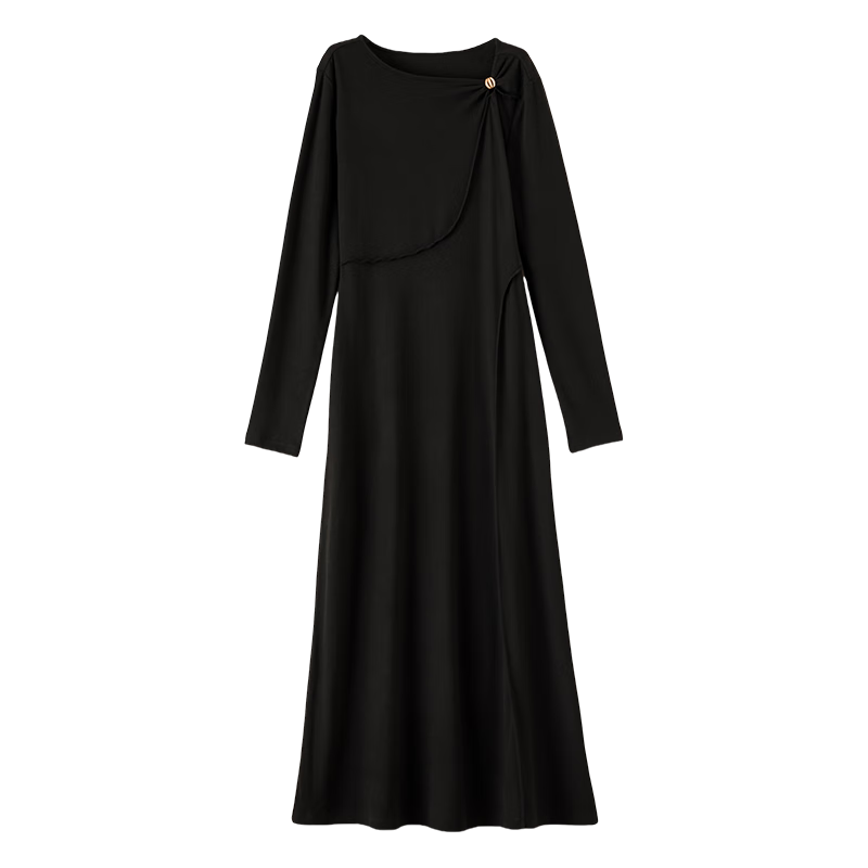 ������Ʒ2026�������ʰٴ�ȹ�����Ŵ󷽾��䳤������ȹ ��ɫ M 103Ԫ