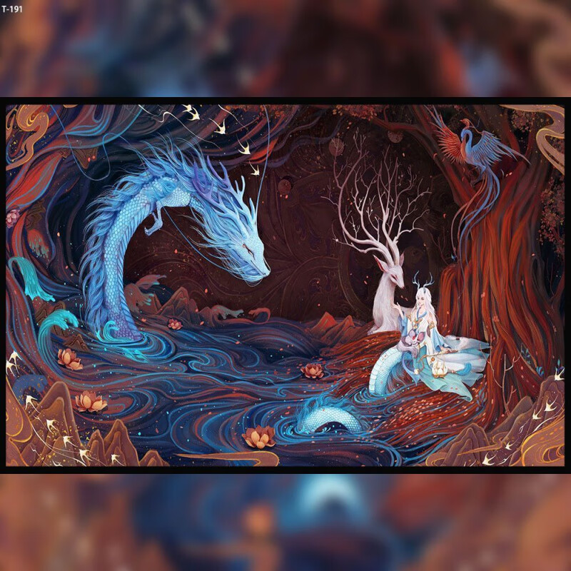 VTR国潮国风木质拼图1000片敦煌系列拼图500片300片带框减压玩具 飞天仙子T-180 木质300片盒装