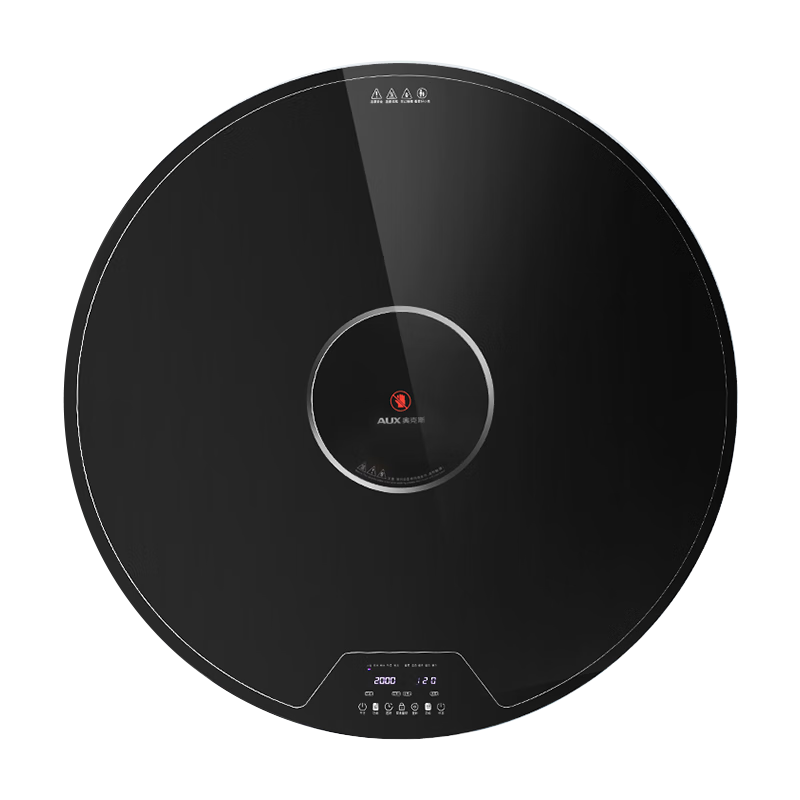 奥克斯（AUX）暖菜板 热菜保温板电陶炉火锅 饭菜保温板+火锅 加热桌垫菜板 圆形电动旋转 ANC-09AZX-103