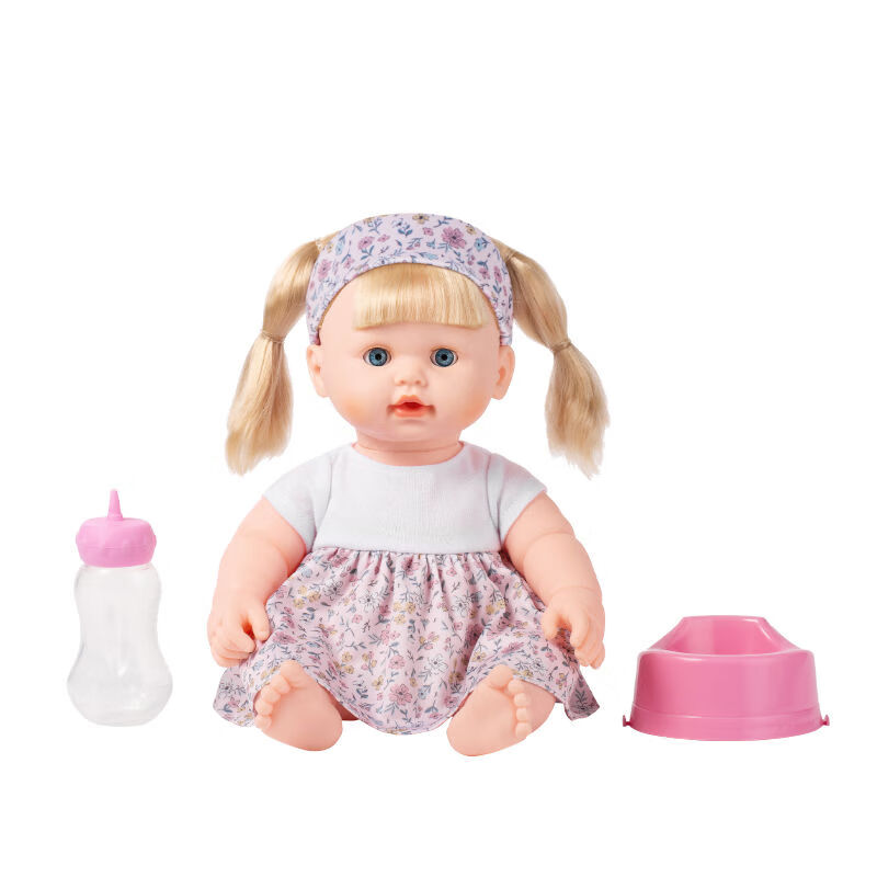 TAKMAY娃娃可愛女孩洋娃娃玩偶公仔喝水尿尿洗澡仿真娃娃玩具 喝水尿尿