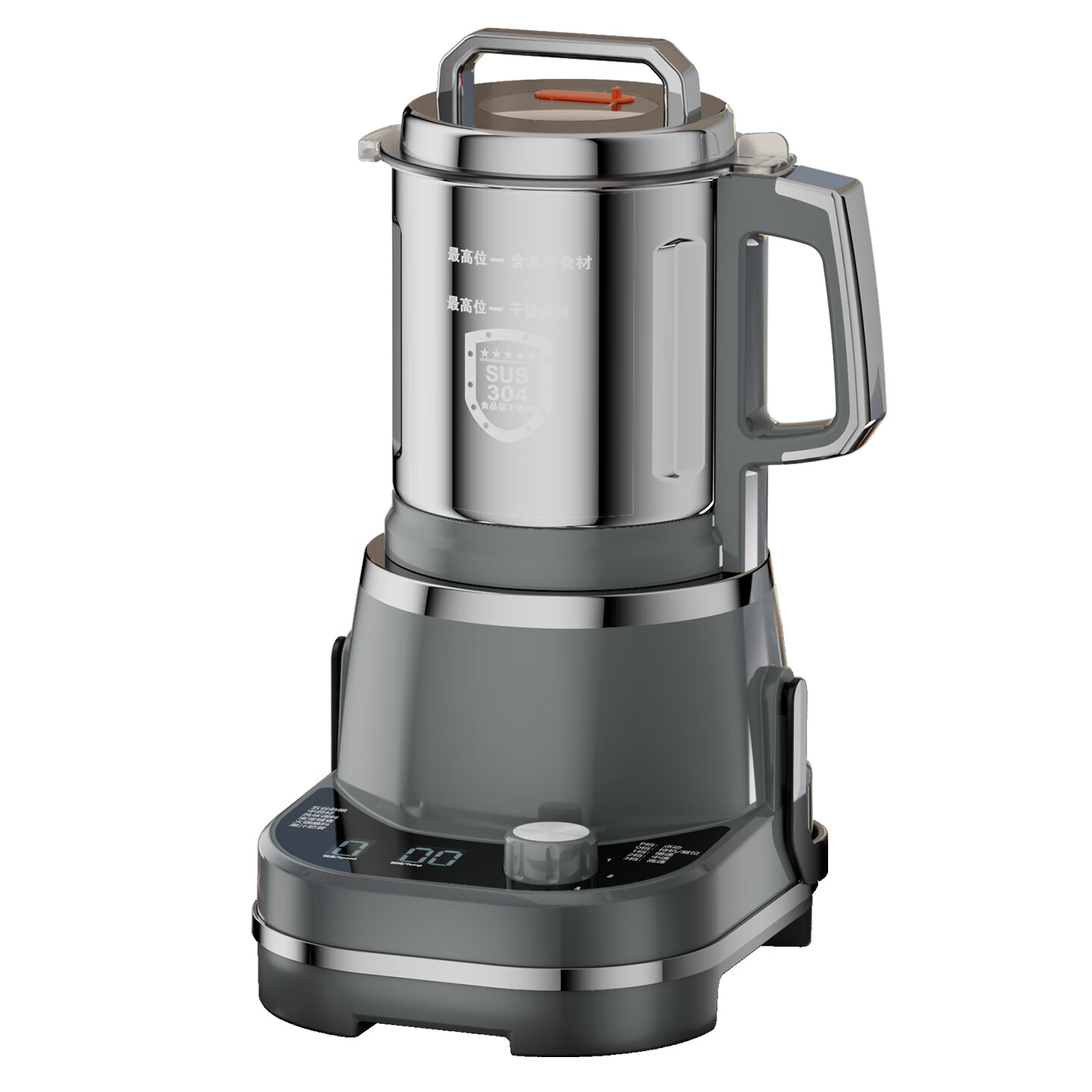 房公子 【干湿两用】磨粉机家用研磨机五谷杂粮超细打粉机多功能中药材粉碎机果汁奶昔碎冰机 【八叶加厚钢刀/银灰色】3000克容量丨铜线电机