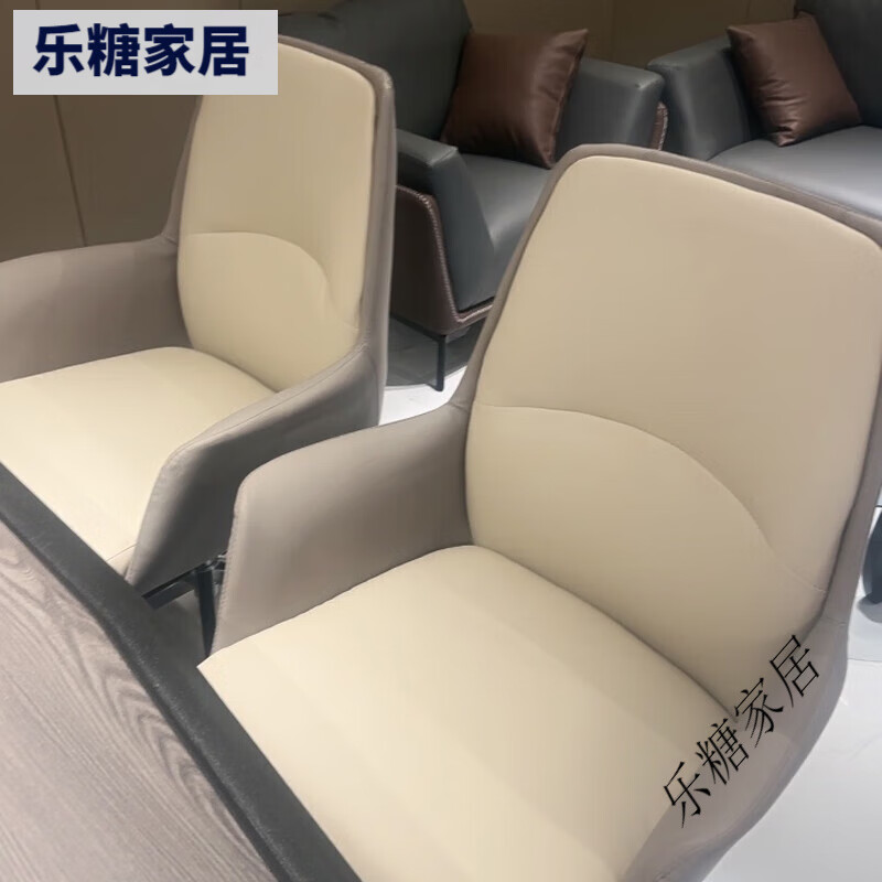 humanscale辦公椅舒適久坐電腦椅會(huì)議椅家用椅子商務(wù)皮質(zhì)會(huì)議室轉(zhuǎn)椅老板椅 卡其+奶咖【弓字】加厚貓爪皮/19