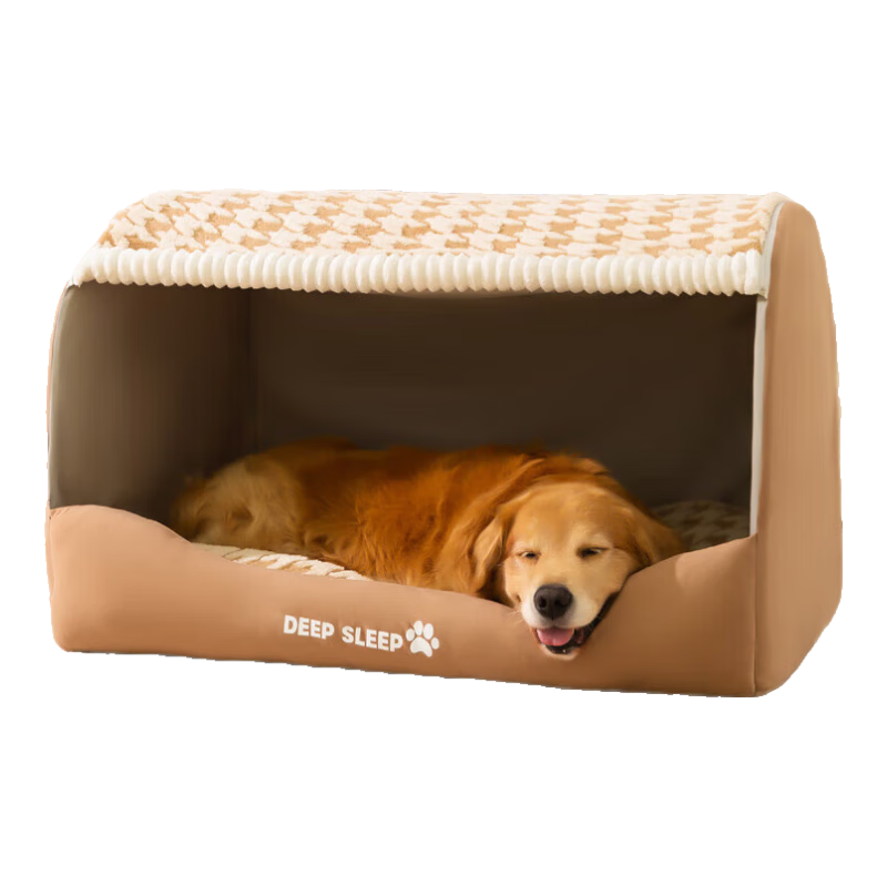 嬉皮狗（hipidog）寵物狗窩四季通用狗狗床冬天保暖狗屋大型犬睡覺(jué)的窩封閉式安全感 蒂安綠【搭配毛毯 加倍溫暖】 L（建議體重20斤內(nèi)）