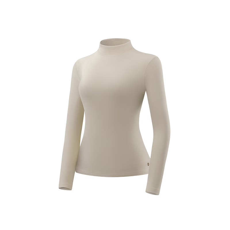 VVC打底衫女2025新款抗菌蛋白保暖内衣纯色春秋打底衣城市轻户外上衣 摩卡米 L