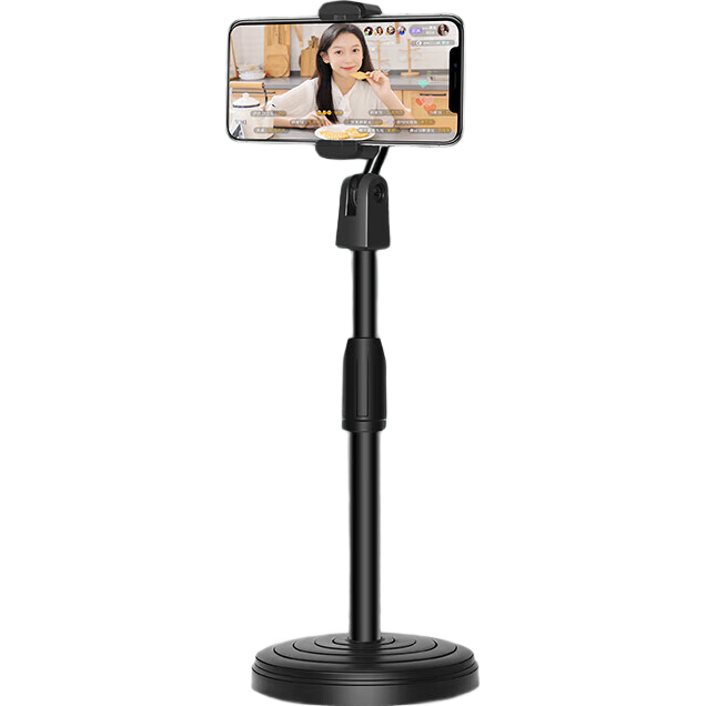 手机支架桌面自拍直播多功能拍摄专用懒人支架通用拍视频拍照俯拍360调节伸缩适用于苹果17 经典款【单机位-黑】180°调节/自由升降