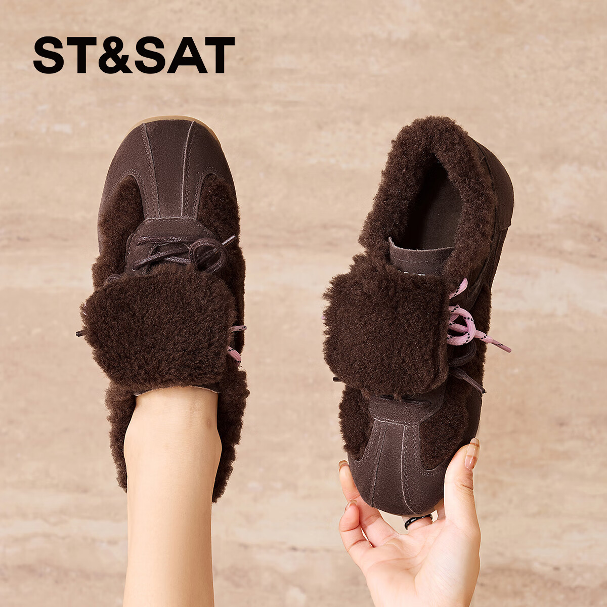 星期六（St&Sat）星期六休闲鞋SSC411DCWQ加绒 咖啡色 37