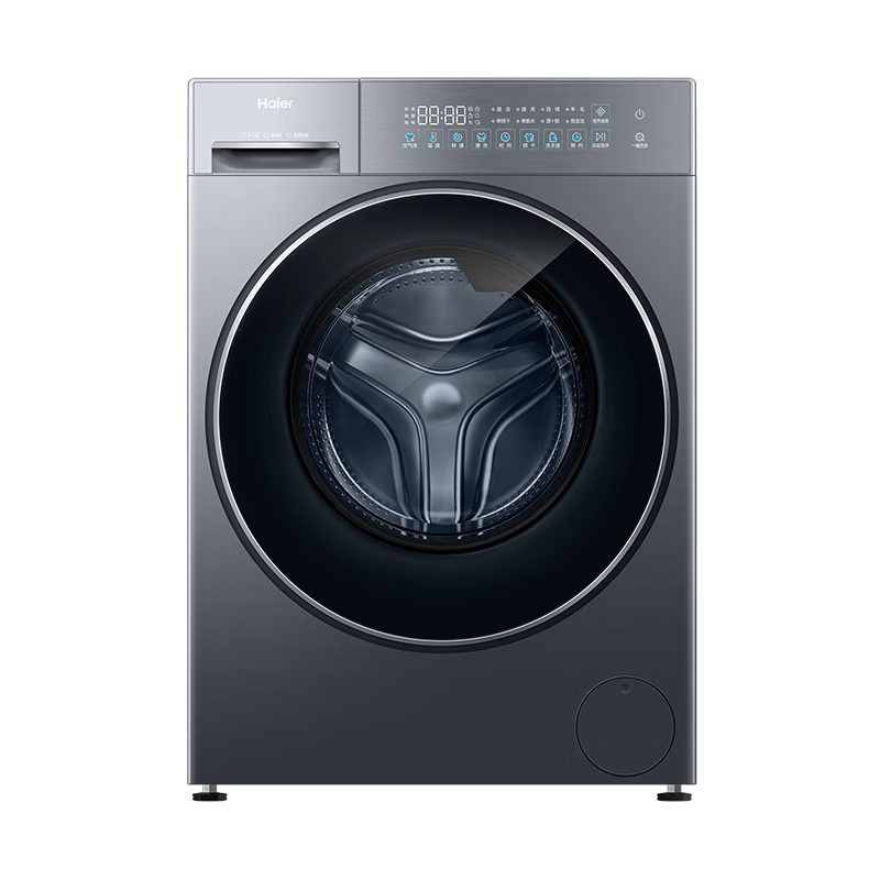 海尔（Haier）滚筒洗衣机10公斤全自动 25年新品丨智投+537超薄平嵌+带烘干+精华洗 商场同款 XQG100-HLD58A1