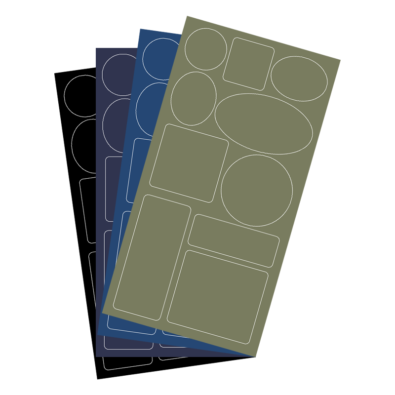 洁比世羽绒服补丁贴 4张装 自粘修补贴破洞儿童免缝无痕贴防晒衣贴布贴