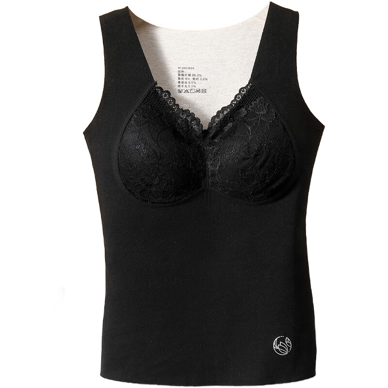 古今（GUJIN）保暖背心女士加绒加厚冬季打底衫内穿无痕美体内搭羊毛打底2025新 肤色【免穿文胸】 XL (推荐体重：120-135斤)