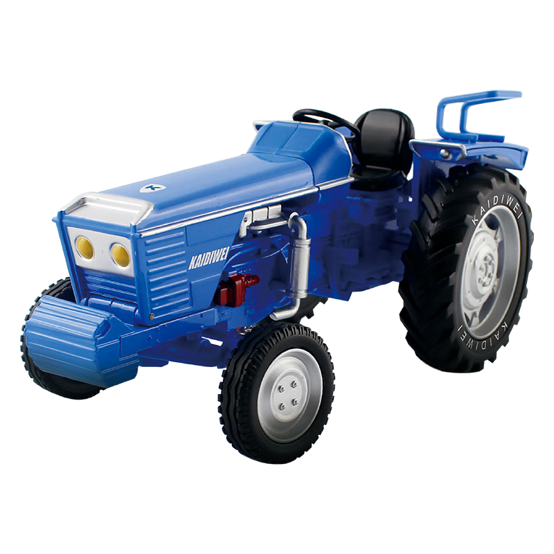 凱迪威凱迪威合金手扶拖拉機(jī)輪式四輪模型履帶東方紅農(nóng)用車機(jī)械玩具擺件 1:18拖拉機(jī)藍(lán)色 691011紅