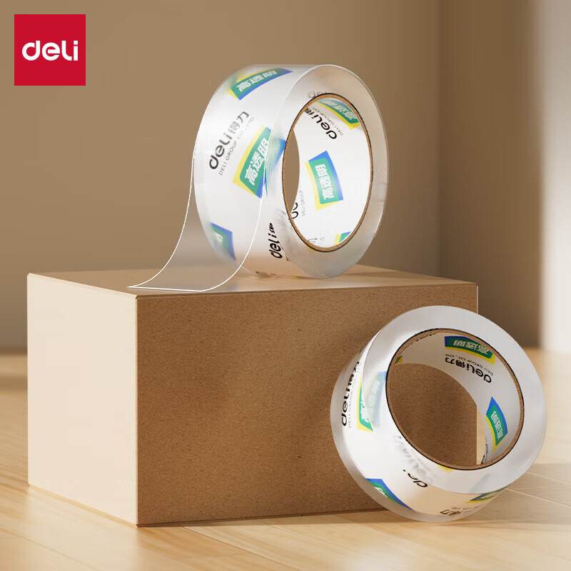 得力(deli) 30248 48mm*100y 封箱胶带 (计价单位：个) 透明