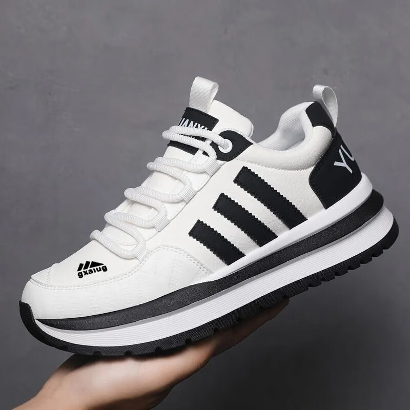 2025爆款时尚休闲百搭软底潮流休闲鞋老爹轻便厚底运动鞋xy 白色 42