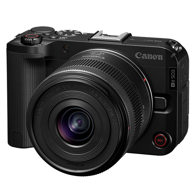 佳能（Canon） EOS R50 V 创意视频机 微单视频相机 r50v家用美颜vlog相机 R50V黑色 RF-S14-30套机【日常家用】 官方标配【全国多仓发~快可次日达】