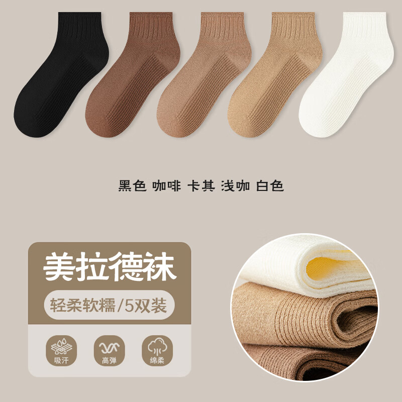 �˶�ˬ Ů���� �����·�ǳ�ڴ�ɫ�Ͱ����´��� 5˫ 5ɫ��һ˫ ����13.9Ԫ(����ȯ)