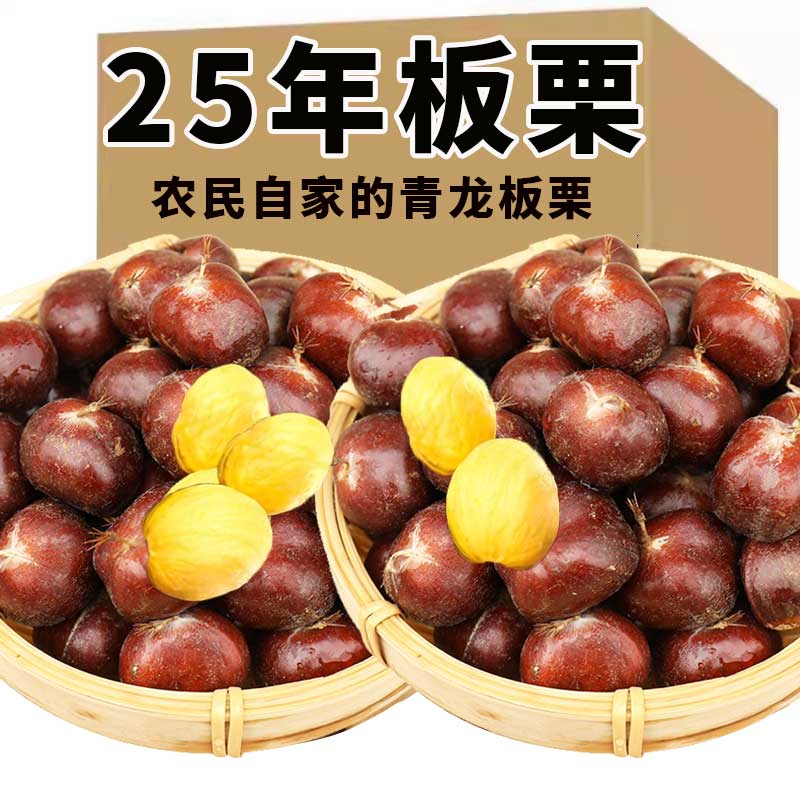 青龙板栗2025年新鲜板栗生栗子原味河北油栗仁坚果炒栗子甘栗零食 新鲜板栗3斤