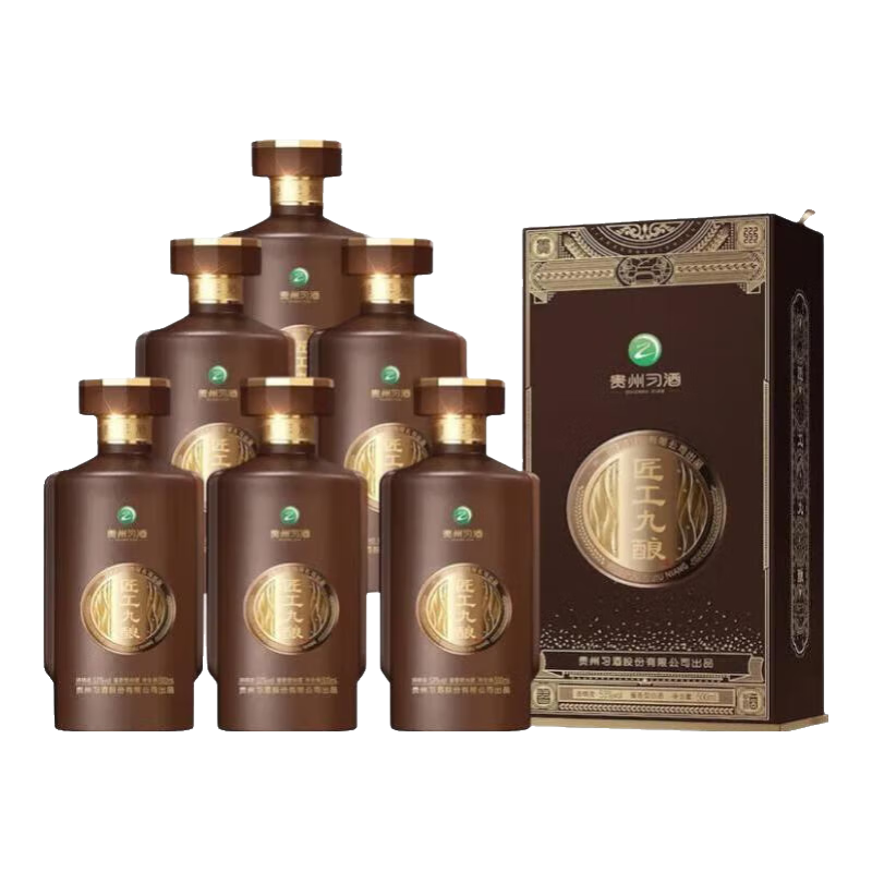 习酒贵州习酒 酱香型白酒 高度白酒商务节日送礼 53度白酒 礼盒装 53度 500mL 6瓶 酱香型整箱
