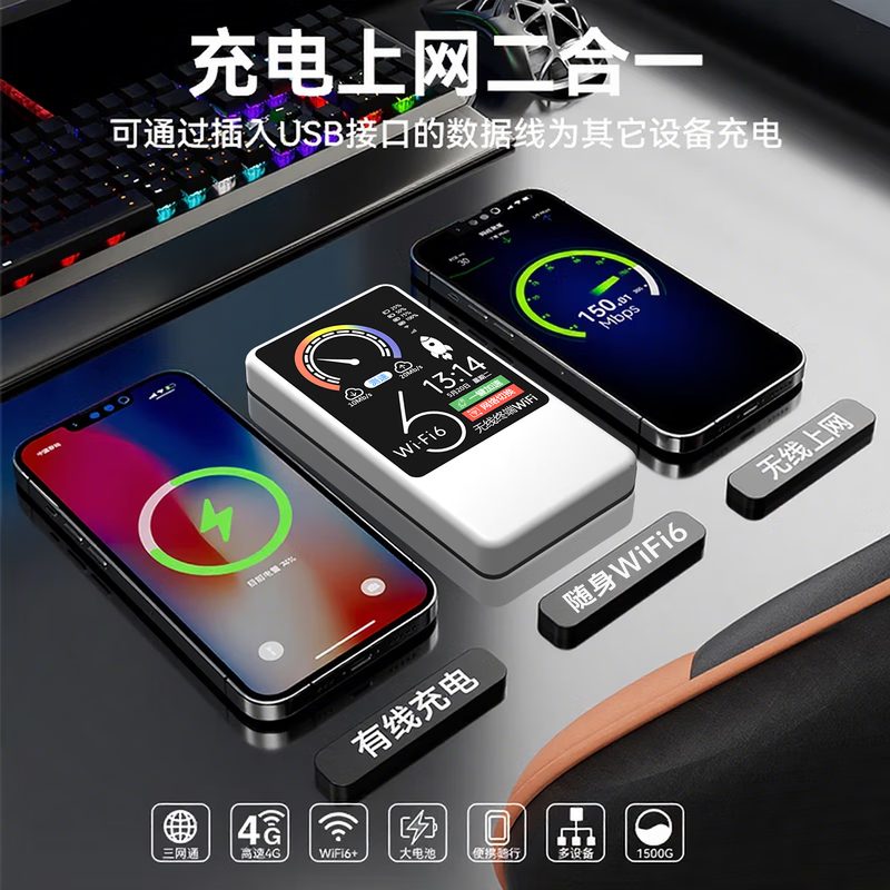 华为优选2025新款无线WiFi6移动网络随5G身wifi穿墙王无线路由器7 5G三网通【帝王版】九十九核提速 0月租 无预存 终身质保