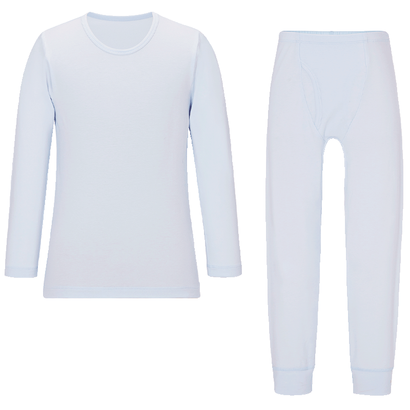 愛慕兒童(AIMER KIDS)校服神器【輕暖】棉秋衣秋褲兒童保暖內(nèi)衣套裝男女童打底內(nèi)衣透氣 輕暖【5~15℃】男-晴天藍 140