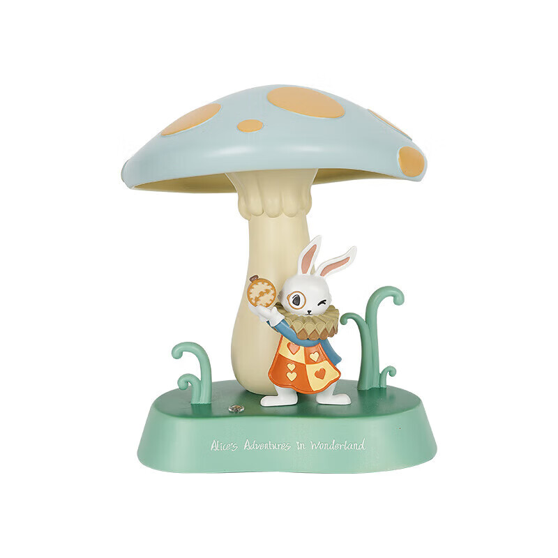 大英博物館懷表兔蘑菇小夜燈感桌面擺件客廳裝飾玄關(guān)家居禮物 懷表兔蘑菇小夜燈玄關(guān)擺件