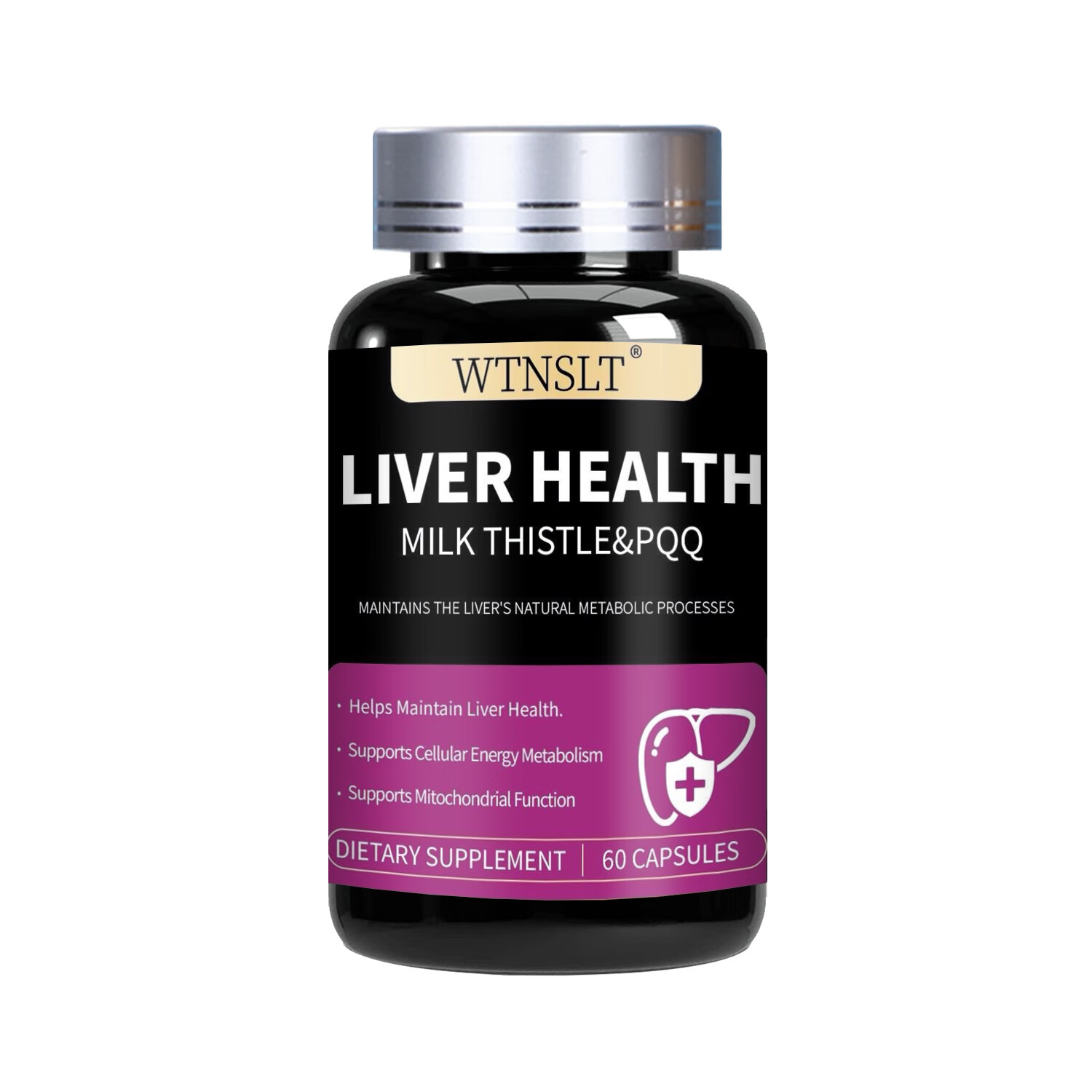 WTNSLT美国进口水飞蓟肌醇PQQ护肝片熬夜解酒养肝净肝排毒肌醇护肝胶囊 【周期巩固】护肝3瓶装
