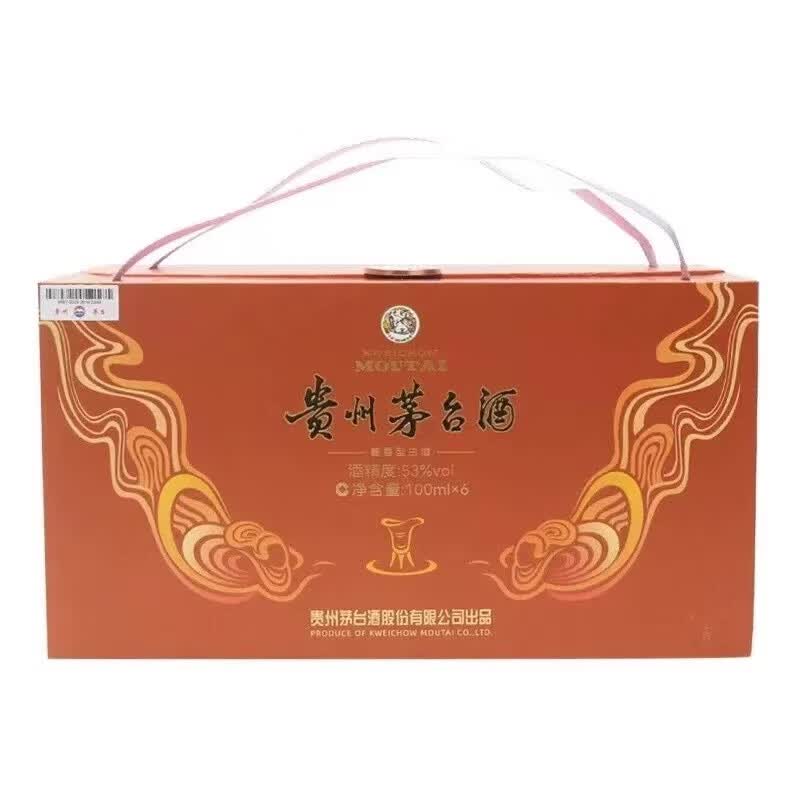 茅台（MOUTAI）茅台飞天 小可爱 酱香型白酒 53度 100ml 单瓶装 国内版本【热门商品】2022年-2025年 2024年 100mL 1盒 100ml*6/盒礼盒装
