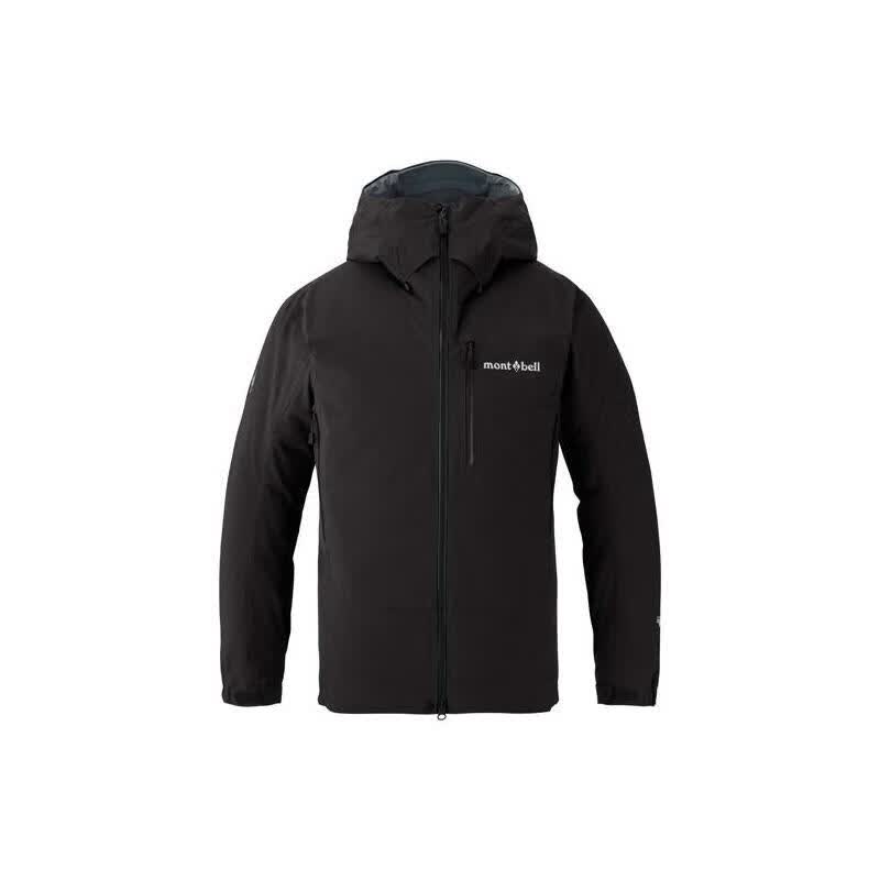 mont·bell蒙贝欧男士夹克防风保暖防水轻量登山户外外套休闲 BK XL
