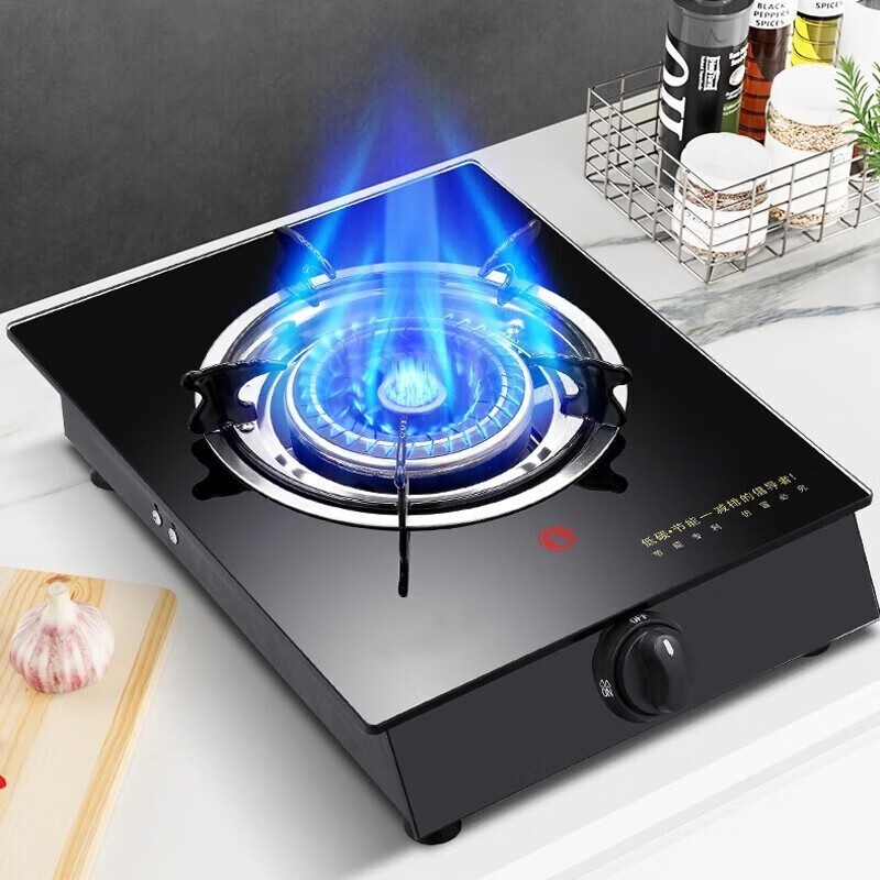 SUIPORP煤气灶单灶 液化气台式燃气灶 天然气家用节能猛火灶单个眼户外 不锈钢四环猛火熄保 无赠品 液化气