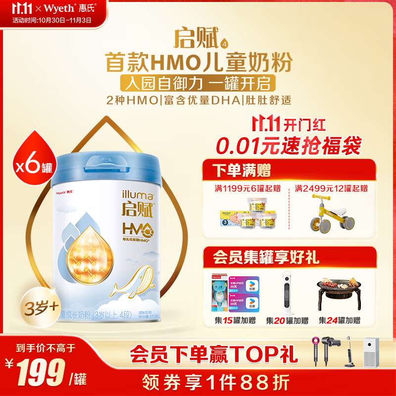 Wyeth/���� �������� 4�� Ӥ���̷� 810g 6��